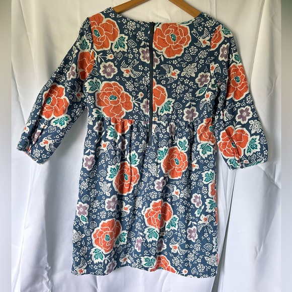 OLD NAVY FLORAL SHIFT MINI DRESS Size M Women 3/4 Sleeve Lined Cottagecore Tunic - Picture 3 of 8